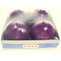 Lima Candle glatte mittelviolette Kugel Durchmesser 60 mm 4 Stück