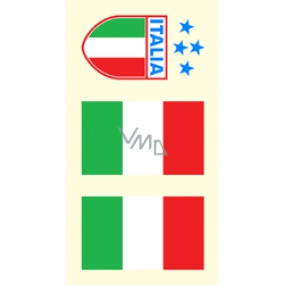 Arch Tattoo Aufkleber auf Gesicht und Körper Italien Flagge 3 Motiv