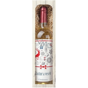 Böhmen Geschenke Chardonnay Glücklich und fröhlich 0,75 l, Geschenkwein