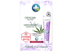 Annabis Varicann Q10 Hanfgel mit kolloidalem Silber für gesunde Venen 75 ml + Cremcann Hyaluron Hanf feuchtigkeitsspendende Hautcreme 15 ml