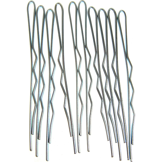 Duko Haarspangen silber 7 cm 10 Stück 527N
