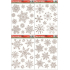 Fensterfolie ohne Kleber Silberflocken 31 x 22 cm
