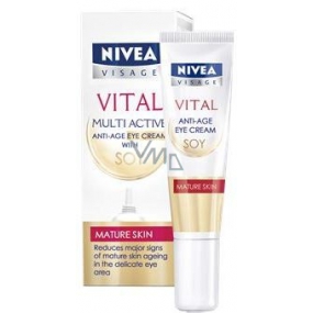 Nivea Visage Vital Multi-Aktiv-Soja-Augen-Falten-Creme 15 ml