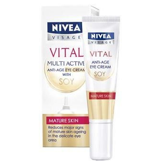 Nivea Visage Vital Multi-Aktiv-Soja-Augen-Falten-Creme 15 ml