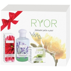Ryor Mandelöl-Pflegecreme 50 ml + 24-Stunden-Feuchtigkeitscreme 50 ml + Zweiphasen-Make-up-Emulsion 150 ml, Kosmetikset