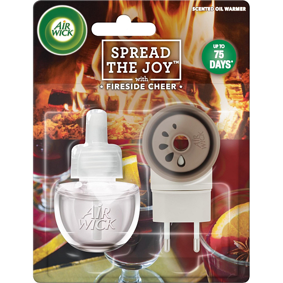 Air Wick Spread Der Joy Fireside Cheer - Komfort durch den Kamin elektrischer Lufterfrischer Set 19 ml