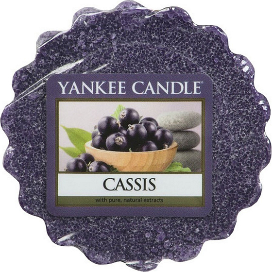 Yankee Candle Cassis - Wachs mit Duft nach schwarzen Johannisbeeren für Aromalampe 22 g