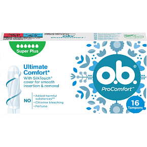 O.B. ProComfort Super Plus Tampons, 16 Stück O.B. ProComfort Super Plus Tampons, 16 Stück