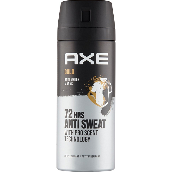 Axe Gold Anti White Marks Antitranspirant Deodorant Spray für Männer 150 ml