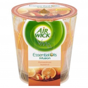 Air Wick Ätherische Öle Infusion Orange & Festive Spice Duftkerze in Glas 105 g
