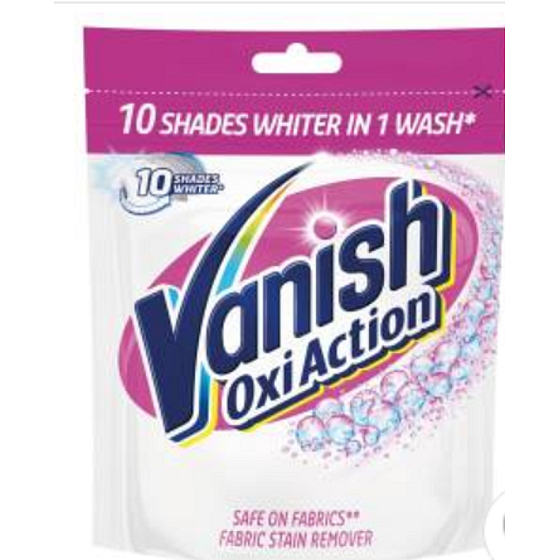 Vanish Oxi Action Weißes Fleckenentfernerpulver 10 Dosen 300 g