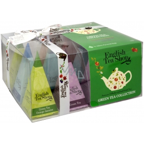 English Tea Shop Bio Grüner Tee 12 Stück lose Tee-Pyramiden, 4 Geschmacksrichtungen, 24 g Geschenkset