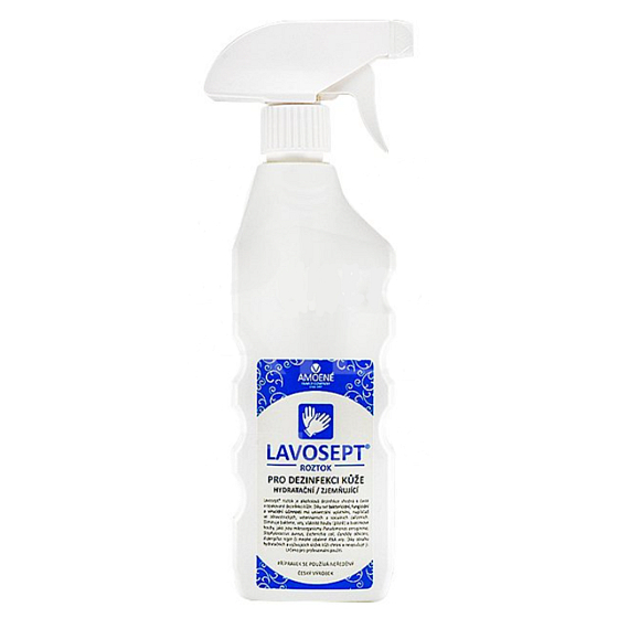 Lavosept Natur Hautdesinfektionslösung für den professionellen Gebrauch mehr als 75% Alkohol 500 ml Spray
