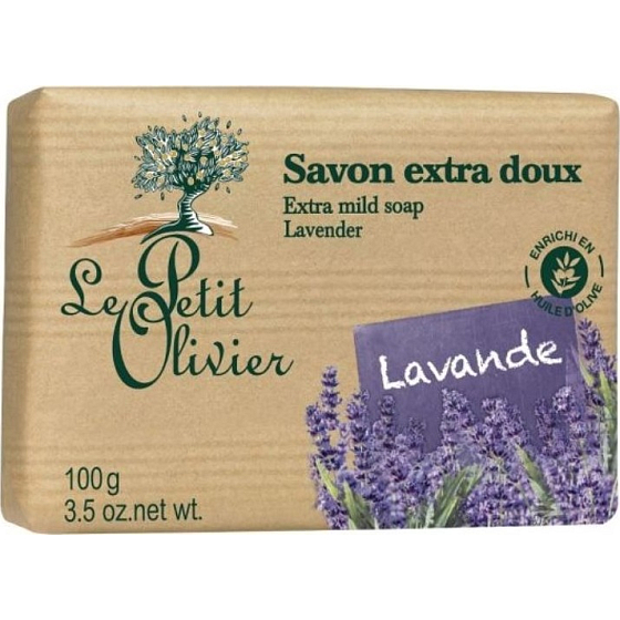Le Petit Olivier Lavendel extra milde Seife mit natürlichen Extrakten 100 g