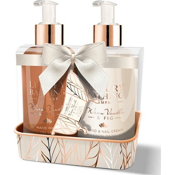 Grace Cole Pampered Hands Flüssigseifenspender 300 ml + Hand- und Nagelcremespender 300 ml, Kosmetikset