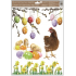 Fensterfolie ohne Kleber Katze und Huhn 30 x 42 cm