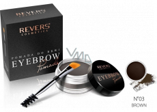 Revers Eye Brow Pomade Augenbrauen Lippenstift mit Arganöl 03 Brown 3 g