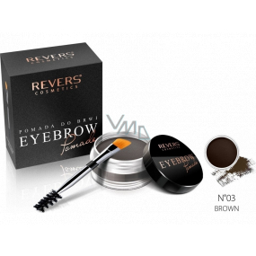 Revers Eye Brow Pomade Augenbrauen Lippenstift mit Arganöl 03 Brown 3 g