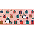Albi Umschlag Grußkarte Babygeschenke und Pinguine 9 x 19 cm