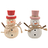 Schneemann aus Holz 9 cm 1 Stück zum Bauen