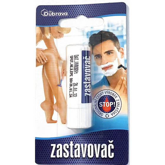 Důbrava Blood Stopper zur Behandlung von leichten Blutungen, insbesondere nach der Rasur 7 g Blister