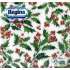 Regina Papierservietten 1lagig 33 x 33 cm 20 Stück Weihnachten weiß stechpalme