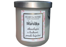 Heart & Home Frische Leinen Soja-Duftkerze mit dem Namen Marushka 110 g