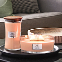 WoodWick Yuzu Blooms - Yuzu Blooms Duftkerze mit Holzdocht und Deckel Glasschiffchen 453 g