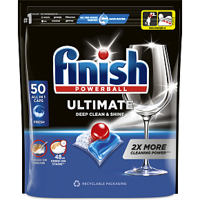 Finish Tabaketten für Geschirrspüler Ultimate All in 1, 50 Stück