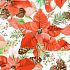 Nekupto Papierservietten 3 Lagen 33 x 33 cm 20 Stück Weihnachtsstern und Tannenzapfen
