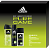 Adidas Pure Game parfümiertes Deo-Glas 75 ml + Duschgel 250 ml + Deo-Spray 150 ml, Kosmetikset für Männer
