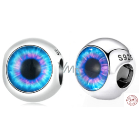 Charme Sterling Silber 925 Auge, Perle auf Armband Symbol