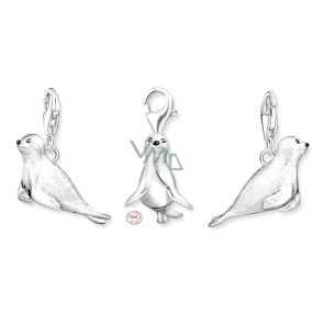 Charms Sterling Silber 925 Seelöwe, Karabinerverschluss Tierarmband Anhänger Charms Sterling Silber 925 Seelöwe, Karabinerverschluss Tierarmband Anhänger