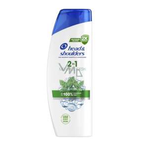 Head & Shoulders Menthol Fresh 2in1 Anti-Schuppen Shampoo und Spülung 400 ml Head & Shoulders Menthol Fresh 2in1 Anti-Schuppen Shampoo und Spülung 400 ml