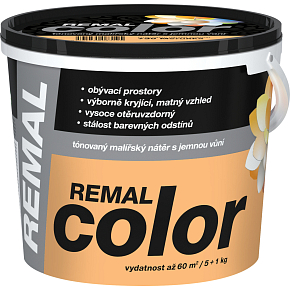 REMAL Color Malereibeschichtung für Wände 730 Aprikose, 5 + 1 kg