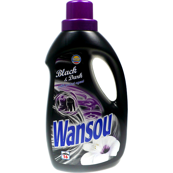 Wansou Black & Dark Flüssigwaschmittel 16 Dosen 1 l