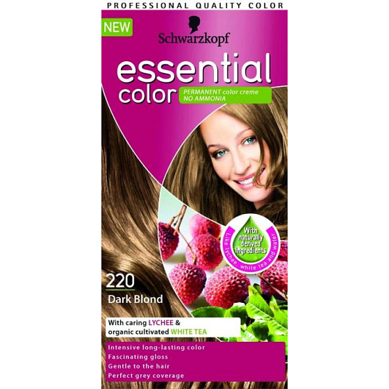 Schwarzkopf Essential Color lang anhaltende Haarfarbe 220 Dunkelblond