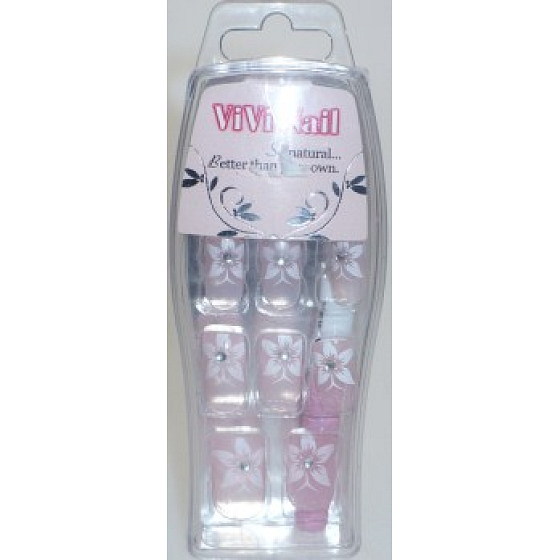 Absolute Cosmetics Vivi Nagelkleber Künstliche Nagelblume 24 Stück