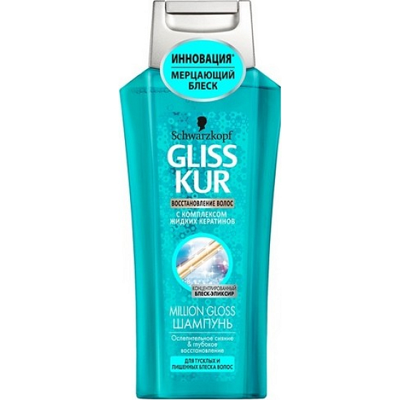 Gliss Kur Million Gloss Regenerierendes Haarshampoo 400 ml