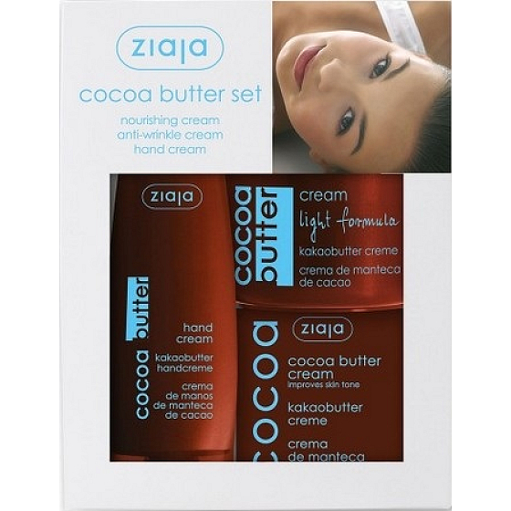 Ziaja Kakaobuttercreme 50 ml + Handcreme 80 ml + leichte Creme 100 ml, Kosmetikset