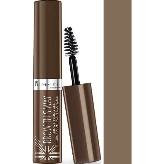 Rimmel London Brow This Way Brow Styling Augenbrauengel 002 Mittelbraun 5 ml