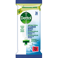 Dettol Cleansing Surface Wipes antibakterielle Tücher für Oberflächen 36 Stück