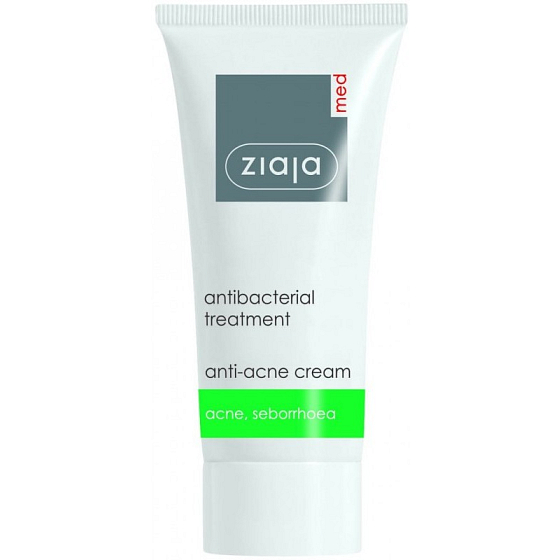 Ziaja Med Antibakterielle leichte Gesichtscreme gegen Akne zur Regulierung der Talgproduktion 50 ml