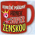 Nekupto Geschenke mit Humor Maxi Becher Endlich ein richtiger Becher für eine Superfrau 0,8 l