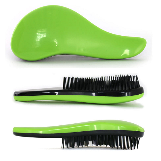 Dtangler Detangling Brush Brush zum einfachen Kämmen von Haaren 18,5 cm grün