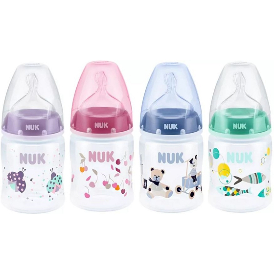 Nuk First Choice Plus Silikontrinker 0-6 Monate Plastikflasche 150 ml