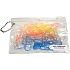 Haarband Silikongelb, Orange, Pink, Blau Mix etue 10,5 x 7 cm