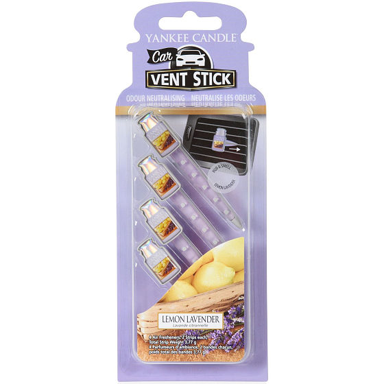 Yankee Candle Lemon Lavender - Zitronen- und Lavendel-Heringe 29 gx 4 Stück