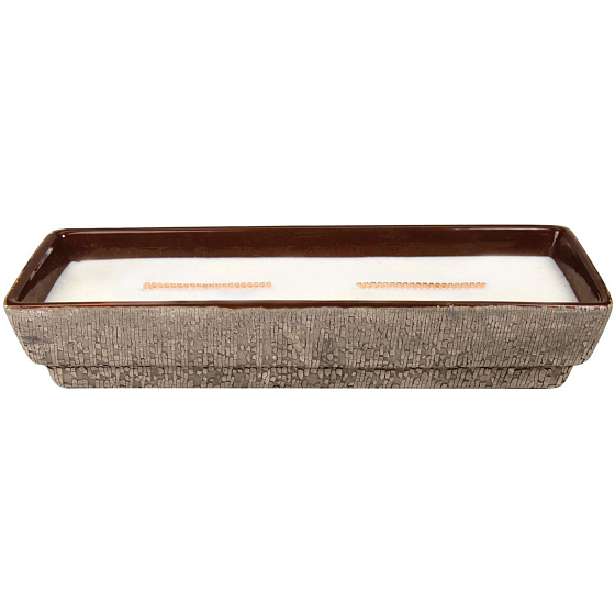 WoodWick Fireplace Fireside - Kamin-Duftkerze Ceramic Medium 2 Dochte 459,2 g