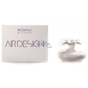 Millefiori Milano Air Design Diffusor Blumenbehälter zum Duften von Duft mit porösem Top Small White